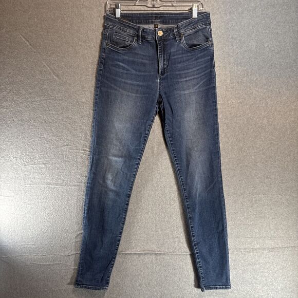 Kut From The Kloth Jeans Womens‎ 10 High-Rise Toothpick Skinny Distressed - Picture 1 of 10